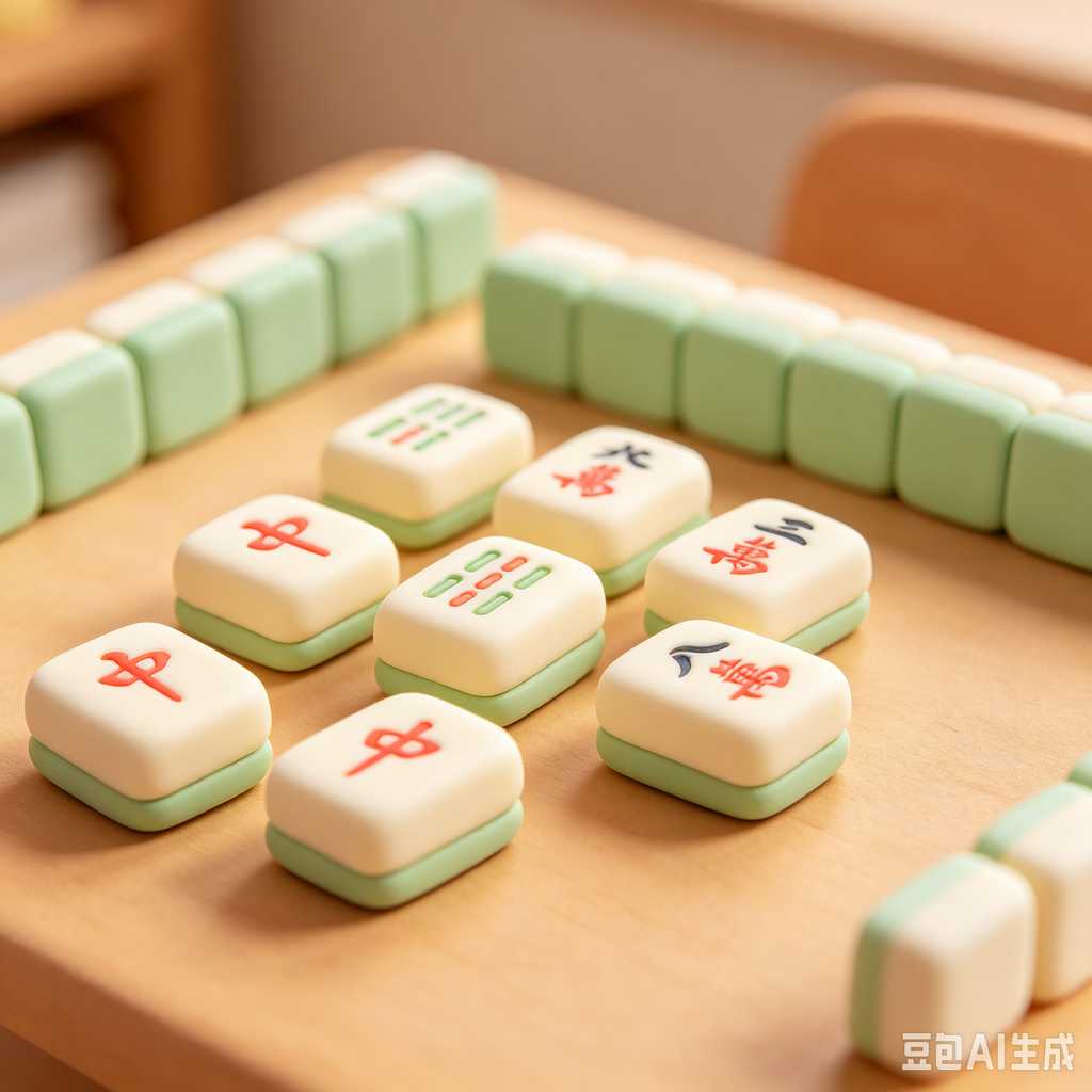 clear transparent mahjong tiles