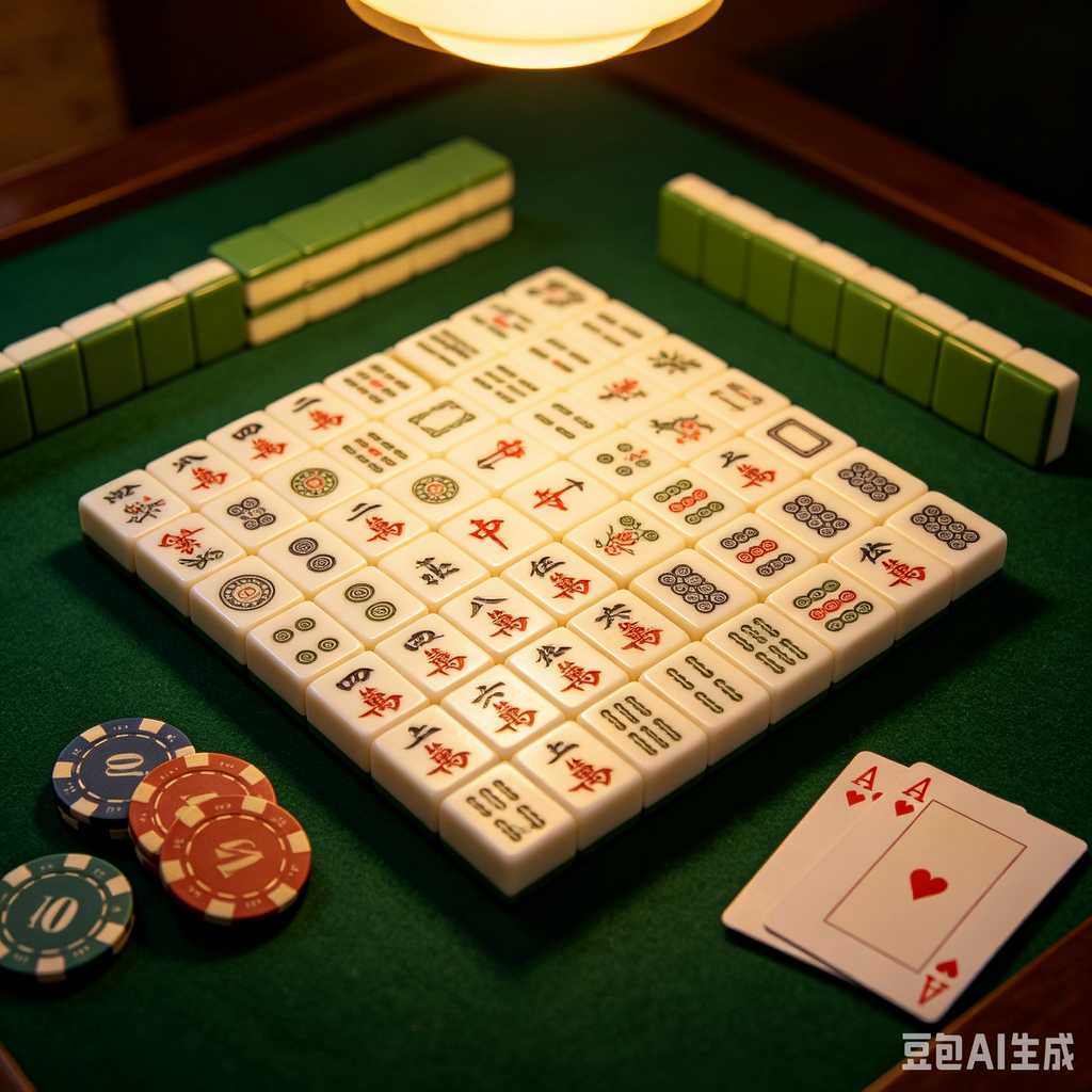 asian classic board game mahjong